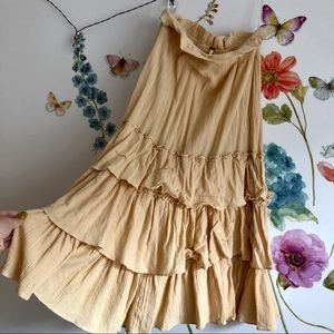 FINAL PRICE free people ruffled maxi skirt